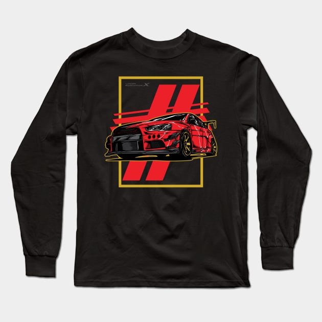 Mitsubishi Evo 10 Long Sleeve T-Shirt by Rockartworks